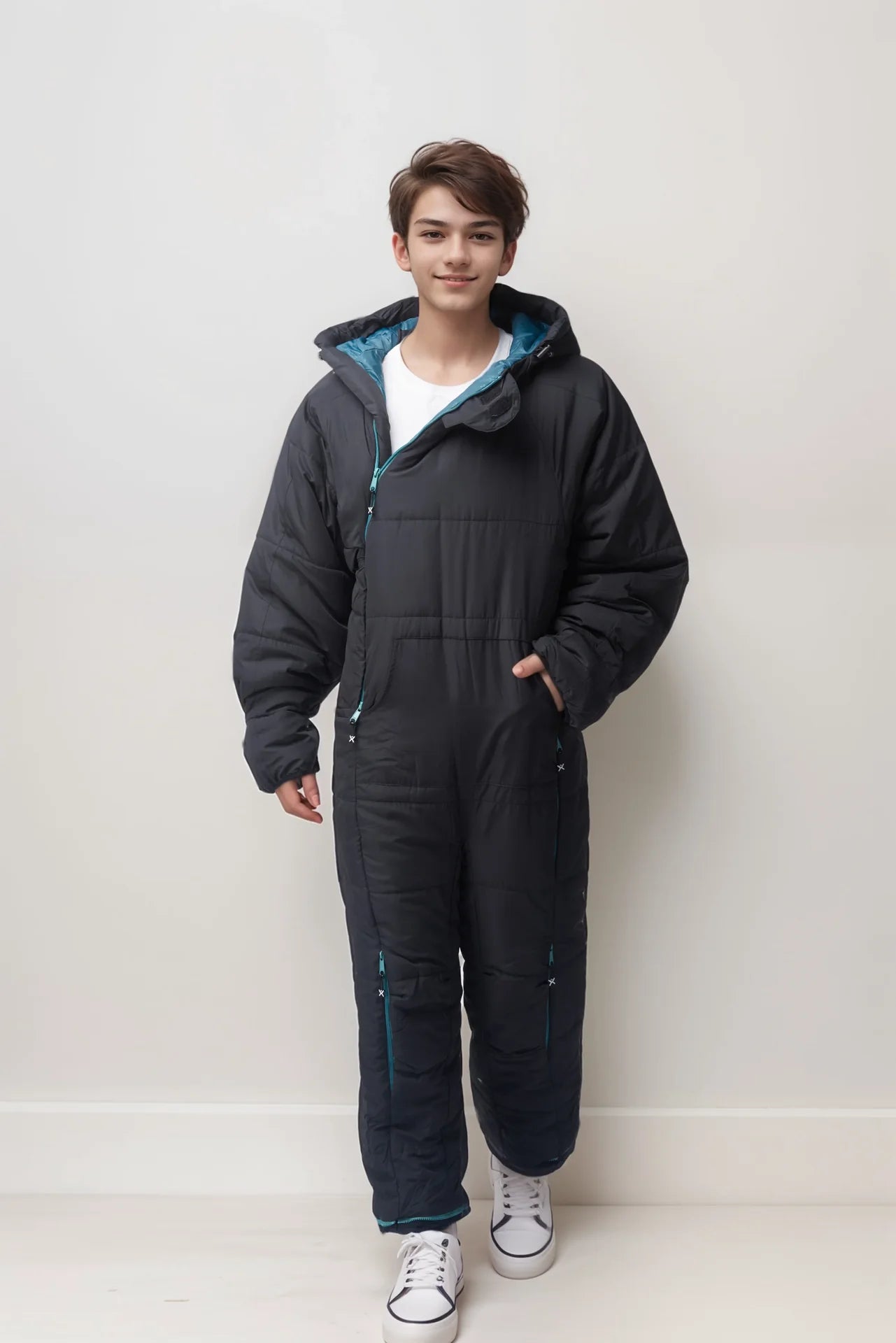 Kids - Black - Selk'bag - The Original Wearable Sleeping Bag