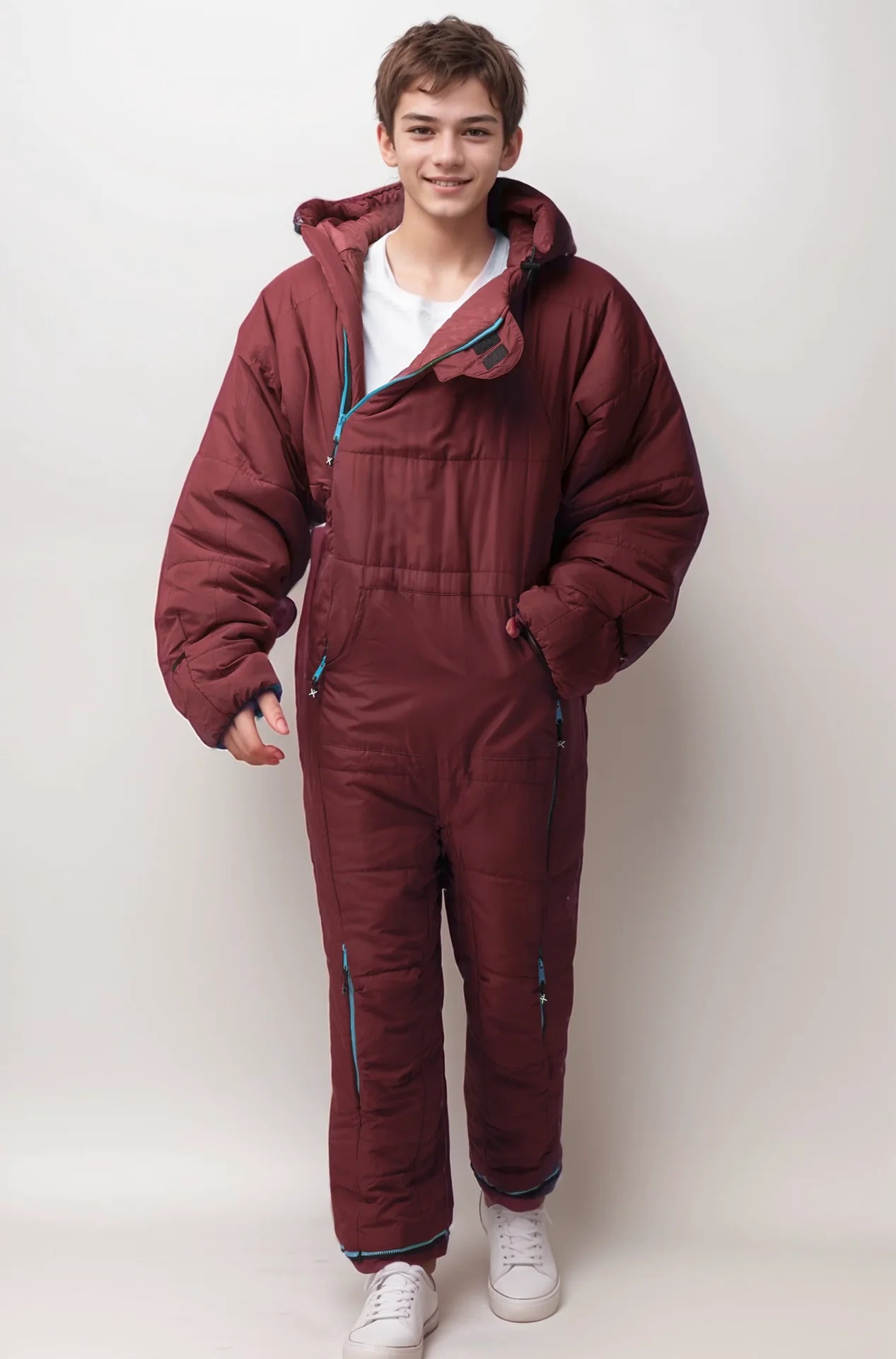 Kids - Burgundy - Selk'bag - The Original Wearable Sleeping Bag