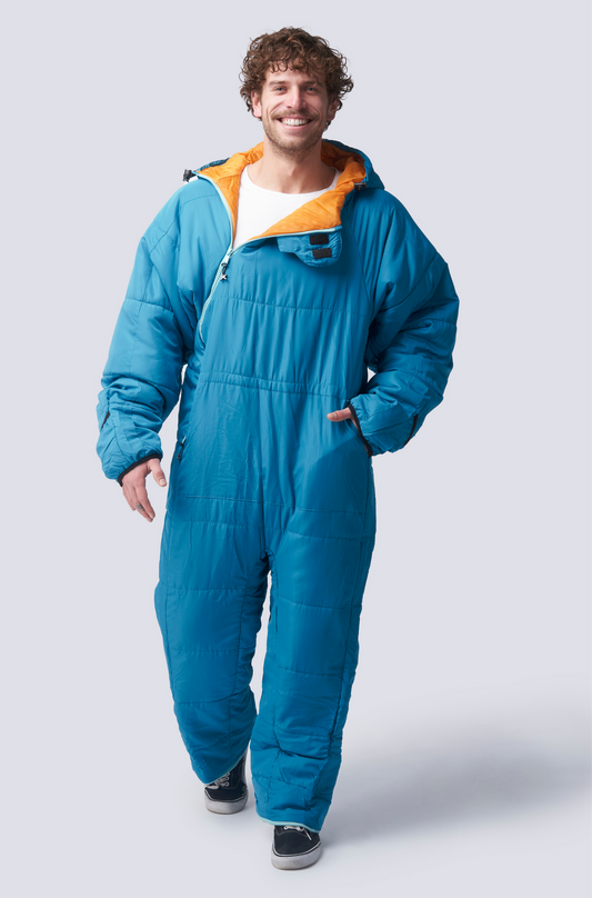 Selk'bag Lite Wearable Sleeping Bag - Outdoor and Indoor Sleeping Bags for Camping, Hiking, Travel, and Backpacking w/ Stuff Sack - Lightweight Sleeping Bag Suit - Temp Rating 48-55 degrees F – 100% recycled materials